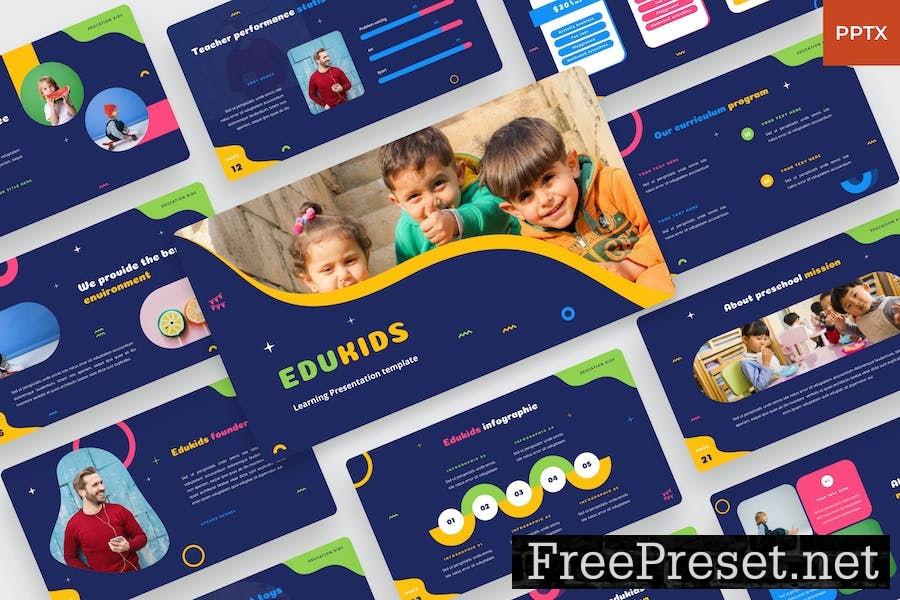 EduKids - kids education PowerPoint Template VBYG27J