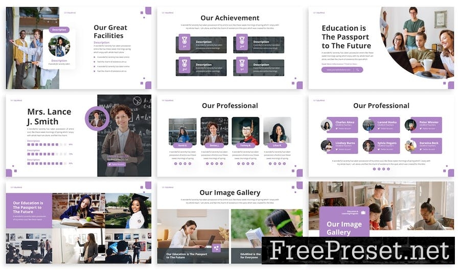 Edumind - Education Google Slides Template QS76EFU