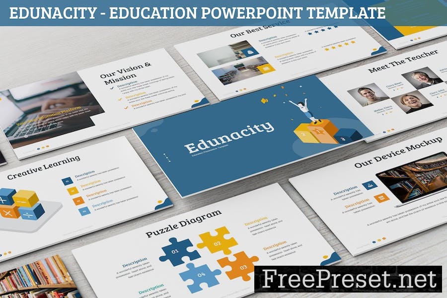 Edunacity - Education Powerpoint Template MYZ6TBF