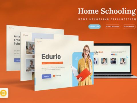 Edurio - Home Schooling Google Slides Template