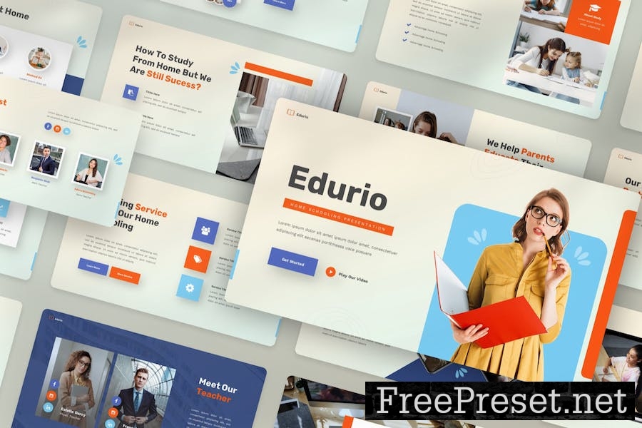 Edurio - Home Schooling Keynote Template