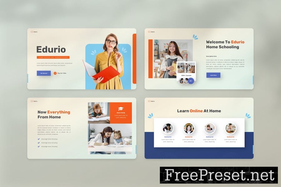 Edurio - Home Schooling Keynote Template