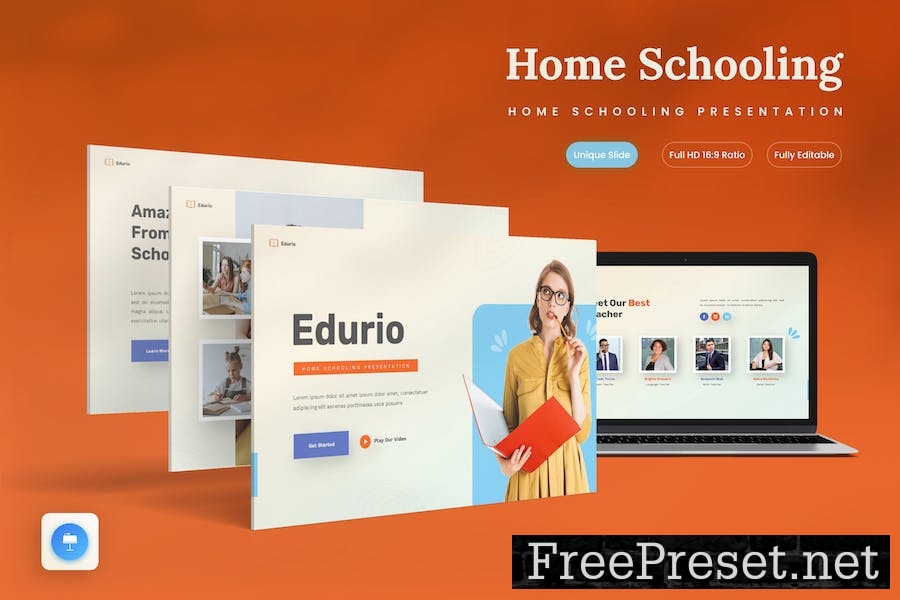 Edurio - Home Schooling Keynote Template