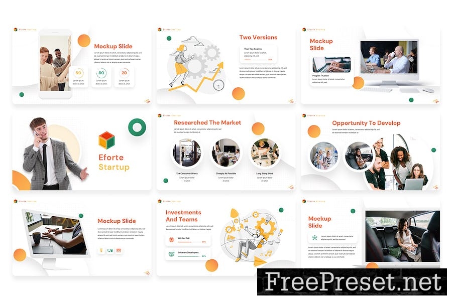 Eforte - Multipurpose Startup Powerpoint Template 4BLYSJ6