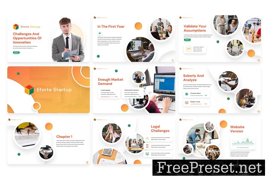 Eforte - Multipurpose Startup Powerpoint Template 4BLYSJ6