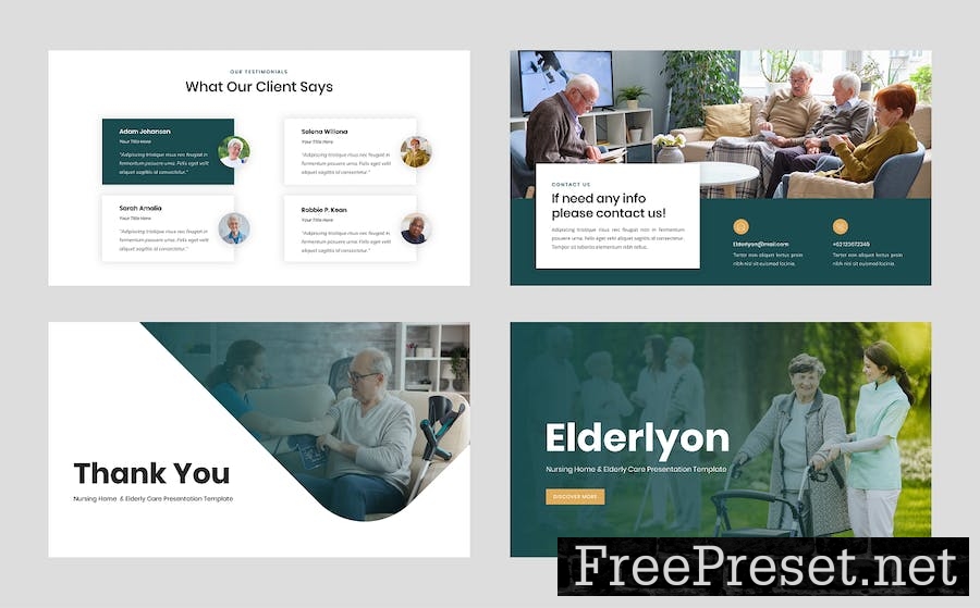 Elderlyon - Nursing Home & Elderly Care PowerPoint ETNHJ2S