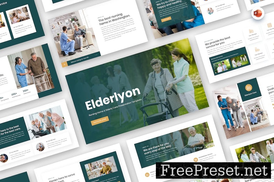 Elderlyon - Nursing Home & Elderly Care PowerPoint ETNHJ2S