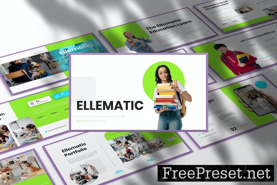 Ellematic - Education Presentation PowerPoint 3FZLMWN