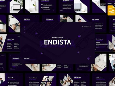 Endista - Business Startup Google Slides Template ZSDE9CQ