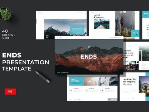 Ends - Powerpoint Template 2YTNFKX