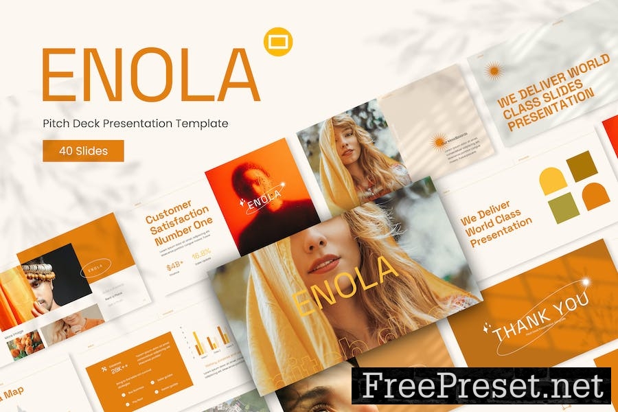 Enola Pitch Deck Google Slides Template