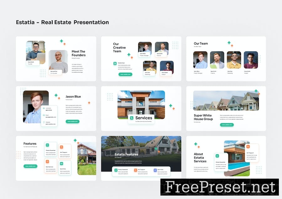 Estatia - Real Estate PowerPoint Presentation YKWTDUA