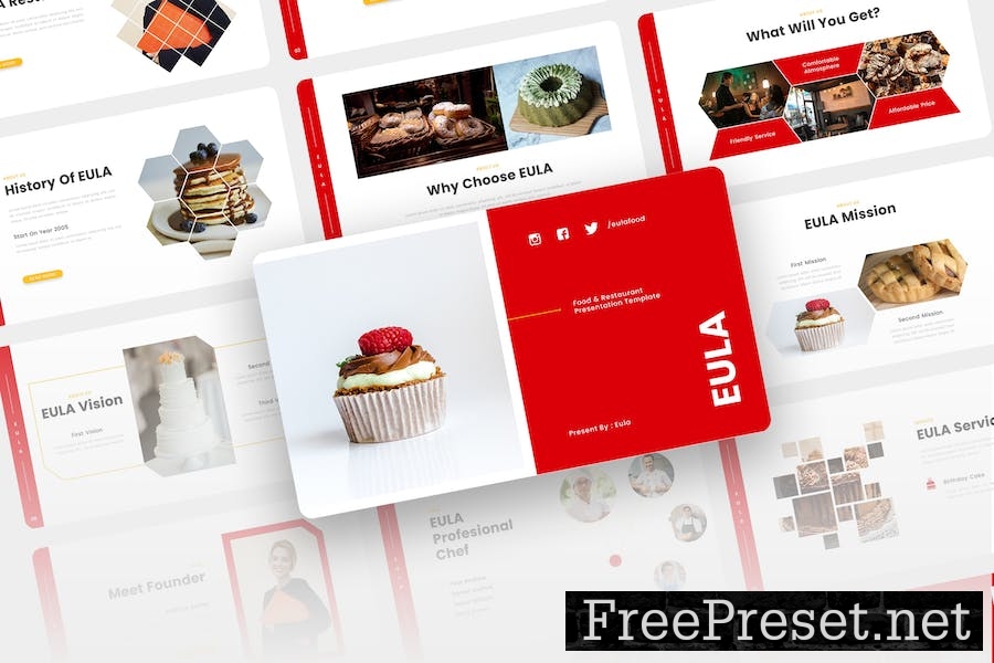 Eula – Food And Restaurant Keynote Template