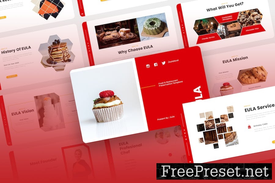 Eula – Food and Restaurant PowerPoint Template XQSJUXP