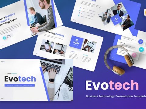 Evotech - Business Technology Googleslide Template 4G4VBXE