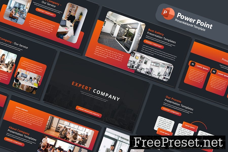 Expert Company - PowerPoint Template CATAC5R