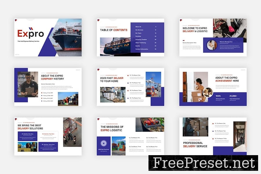 Expro - Delivery and Logistic Google Slides 79XMU7N
