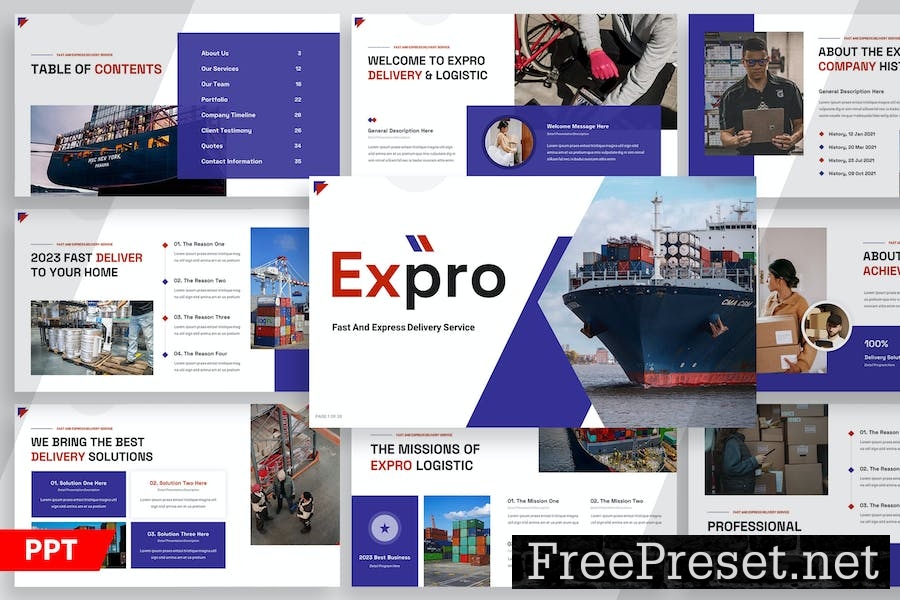 Expro - Delivery and Logistic Powerpoint