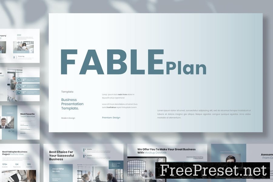 Fableplan - Business Presentation Google Slide Tem 7UESR7G