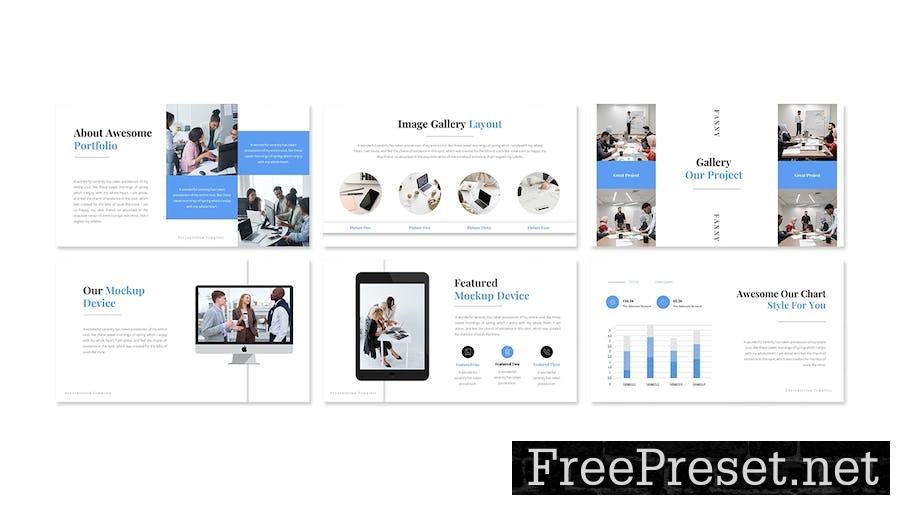 Fanny Business Presentation Google Slide Template SS5ES6Y