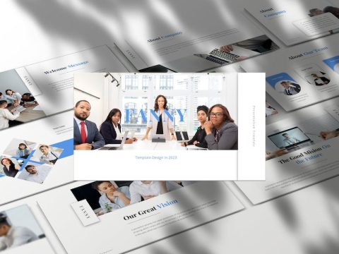 Fanny Business Presentation Google Slide Template SS5ES6Y