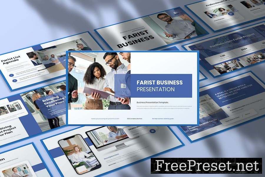 Farist Business Presentation Google Slide Template V9PUZXN