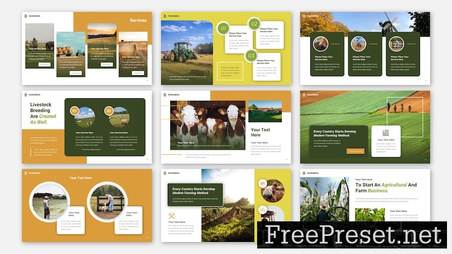 Farmness - Green Google Slides Template ZUVAXVE