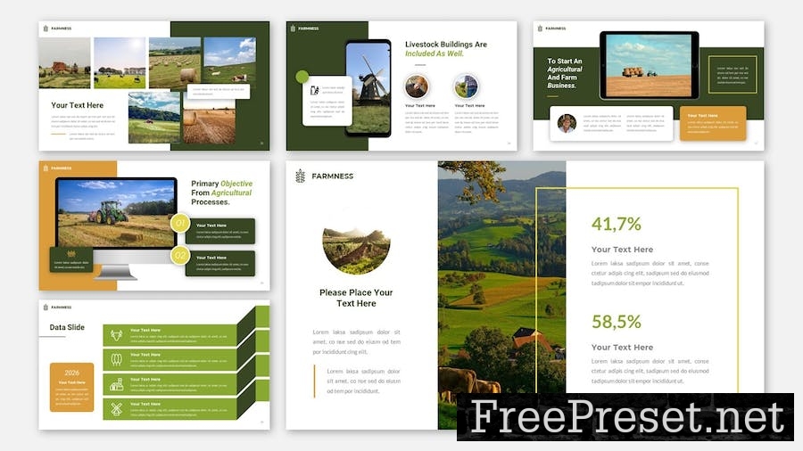 Farmness - Green Google Slides Template ZUVAXVE