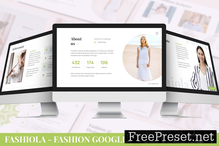 Fashiola - Fashion Google Slides Template A5GDZF4