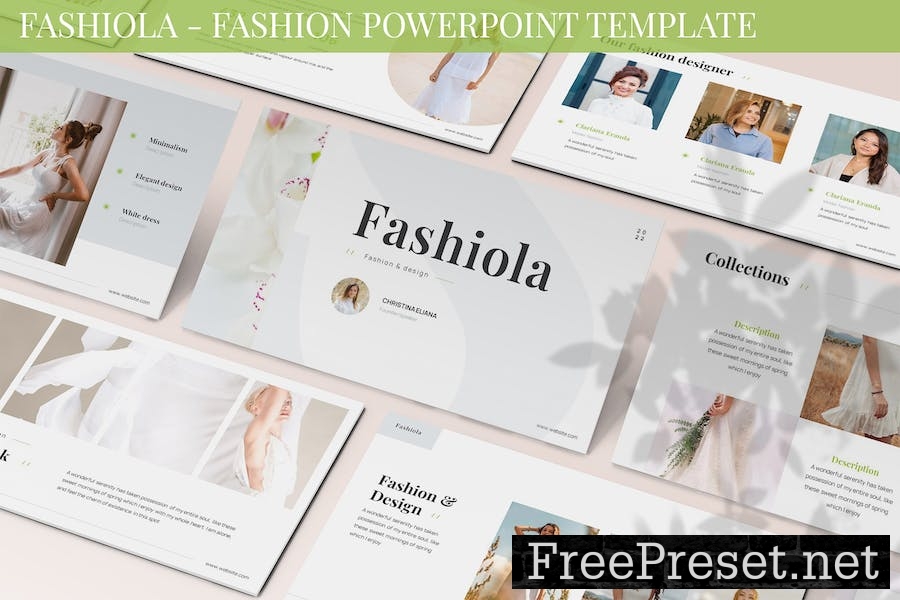 Fashiola - Fashion Powerpoint Template YAX9C6Y