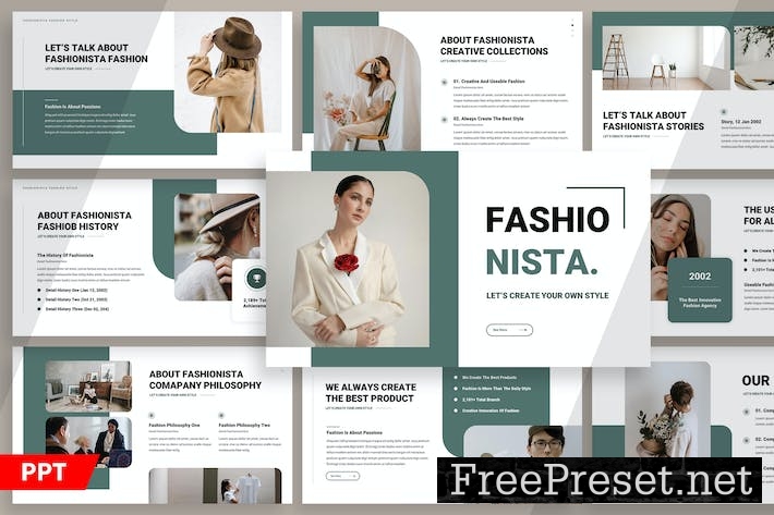 Fashionista - Fashion Style Powerpoint ZXCHL6P