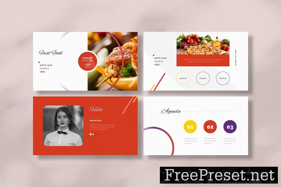 Fast Food Google Slides Template P3KD5X7