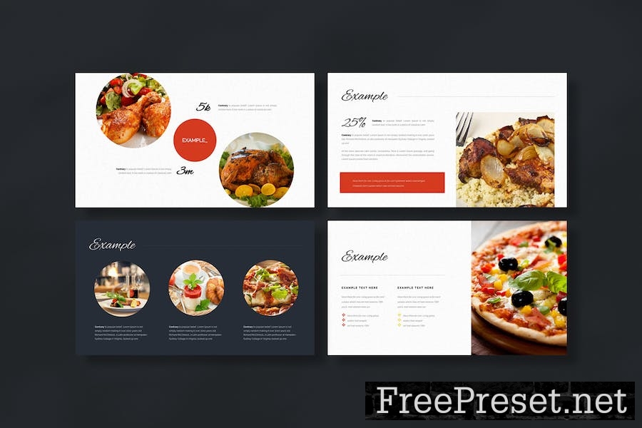 Fast Food PowerPoint Template B9QXVQA