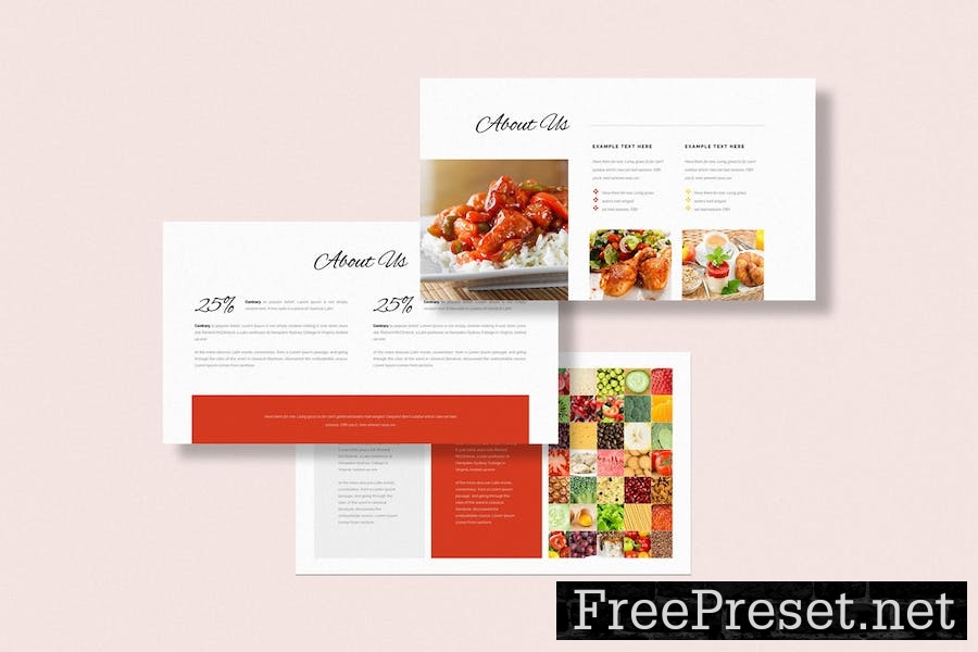 Fast Food PowerPoint Template B9QXVQA