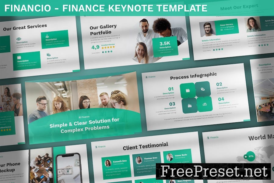 Financio - Finance Keynote Template