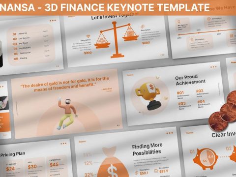 Finansa- 3D Finance Keynote Template