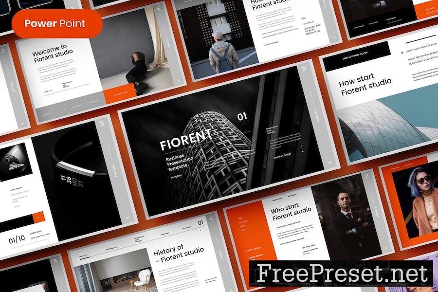 Fiorent – Business PowerPoint Template JGPSMDY