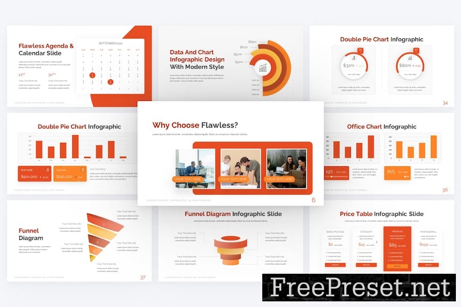 Flawless Orange Multipurpose Google Slide Template 2JHPGHX