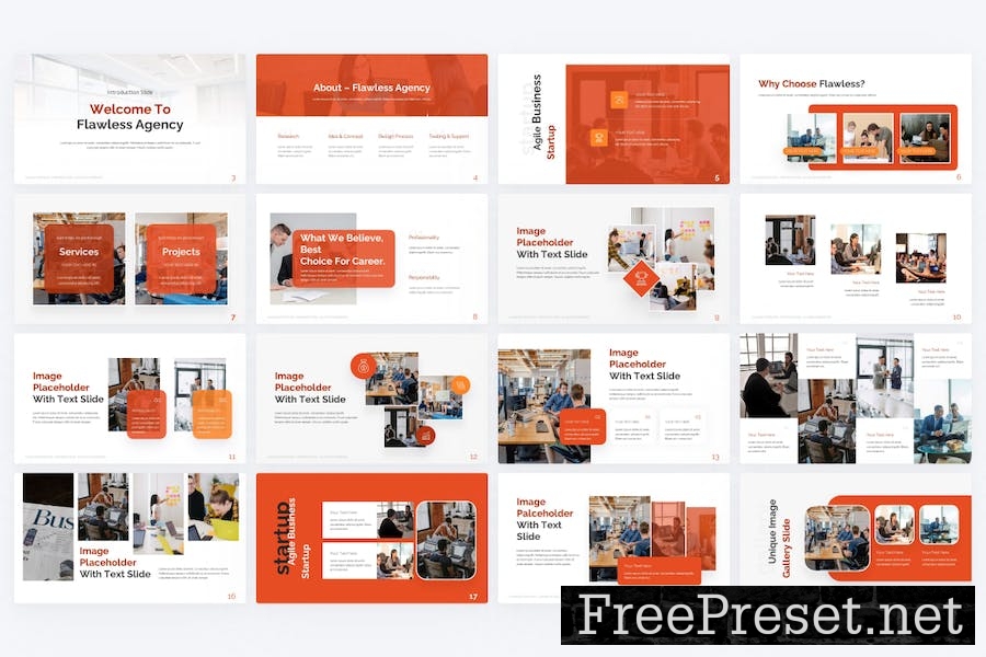 Flawless Orange Multipurpose Google Slide Template 2JHPGHX