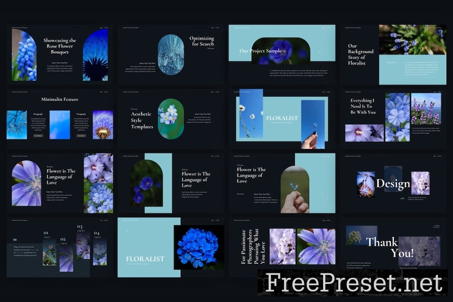 Floralist Aesthetic PowerPoint Template MVBDTD4