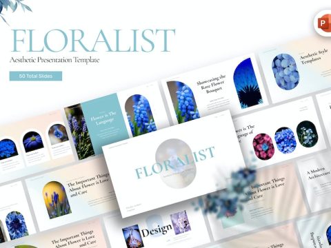 Floralist Aesthetic PowerPoint Template MVBDTD4