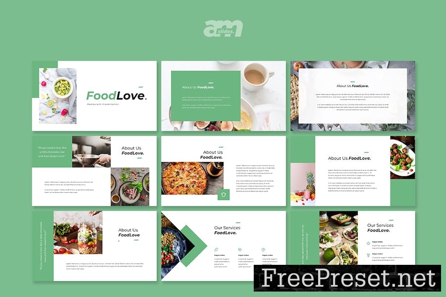 Food Love Google Slides V7CP2DY