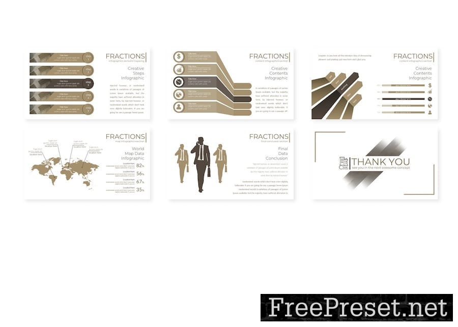 Fractions - Google Slides Template 9WF7GQ