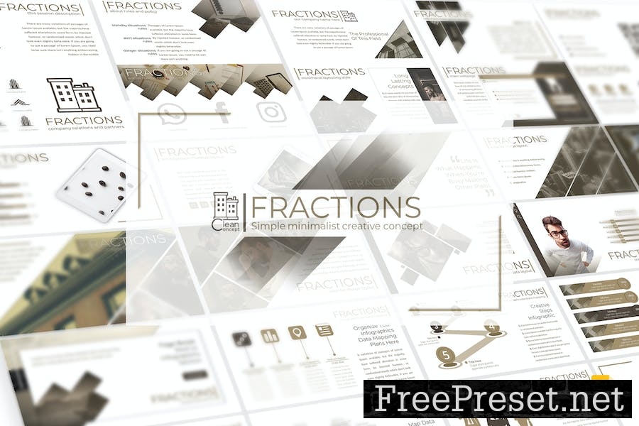 Fractions - Google Slides Template 9WF7GQ