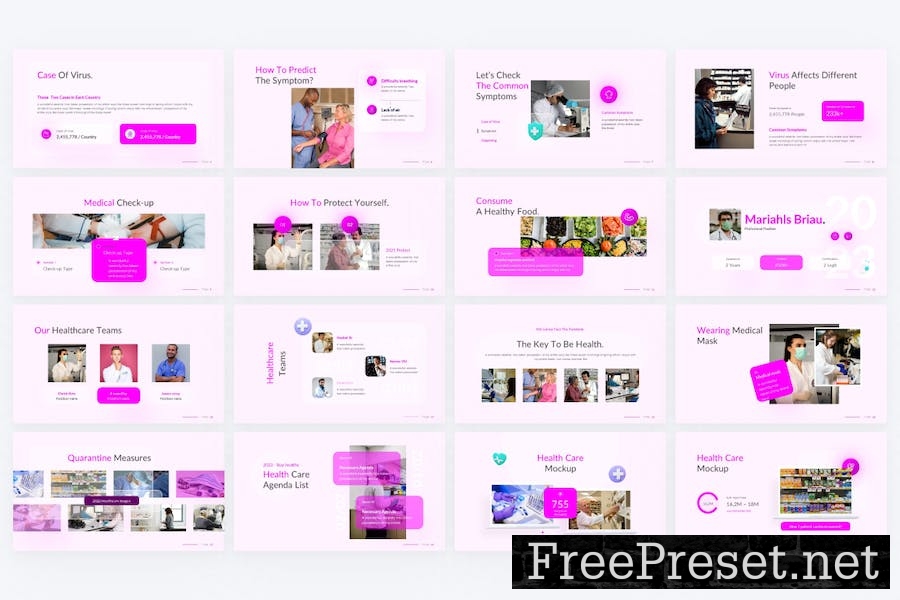 Gamma Purple Modern Medical Google Slides Template