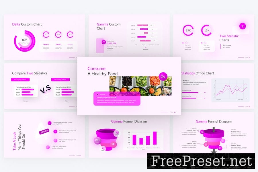 Gamma Purple Modern Medical Google Slides Template