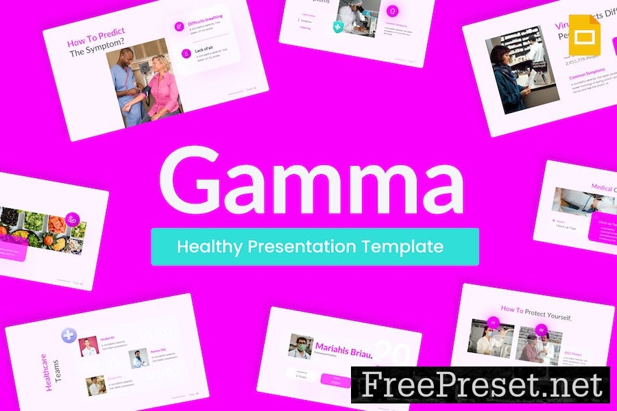 Gamma Purple Modern Medical Google Slides Template