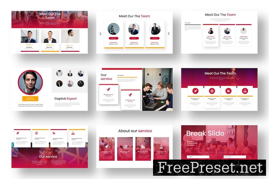Gaptek – Business PowerPoint Template DECRPG9