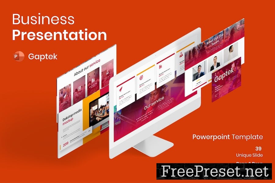 Gaptek – Business PowerPoint Template DECRPG9