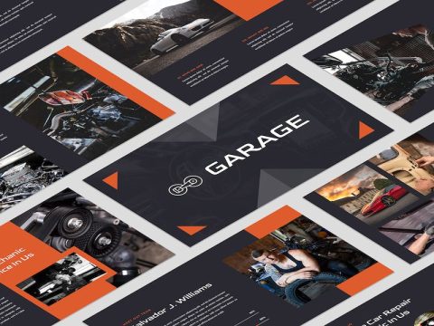 Garage - Car Repair Shop Google Slide Template